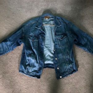 over-sized jean jacket